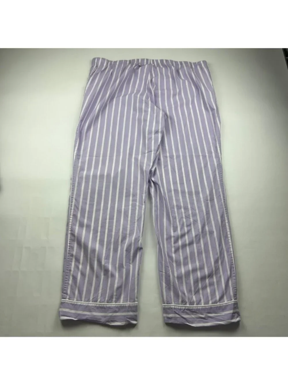 J. Crew Lavender Striped Cotton Pajama Pants XL